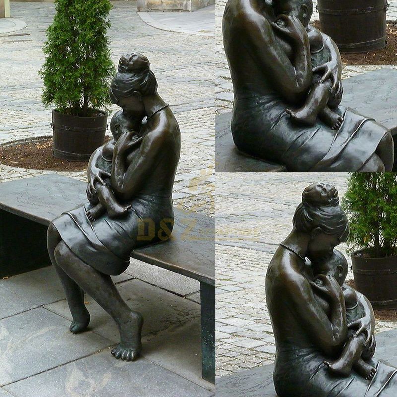 Mother and child garden statue for sale