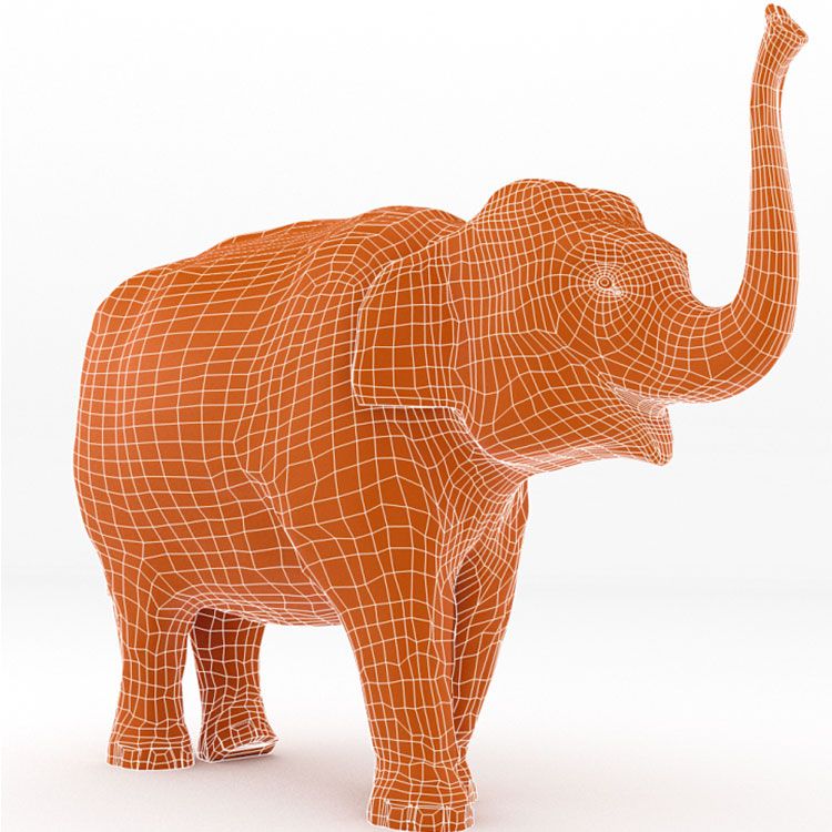 Life size Elephant 3D