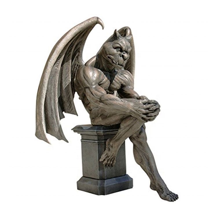 Outdoor gargoyle statue