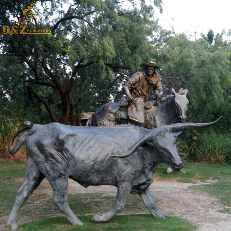 buffalo garden statue