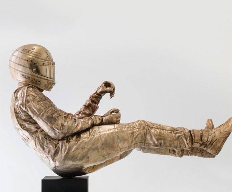 bronze life size senna statue