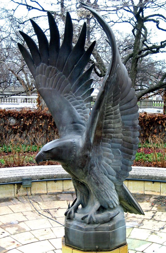 metal eagle statue for sale