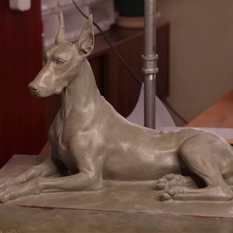 bling doberman statue