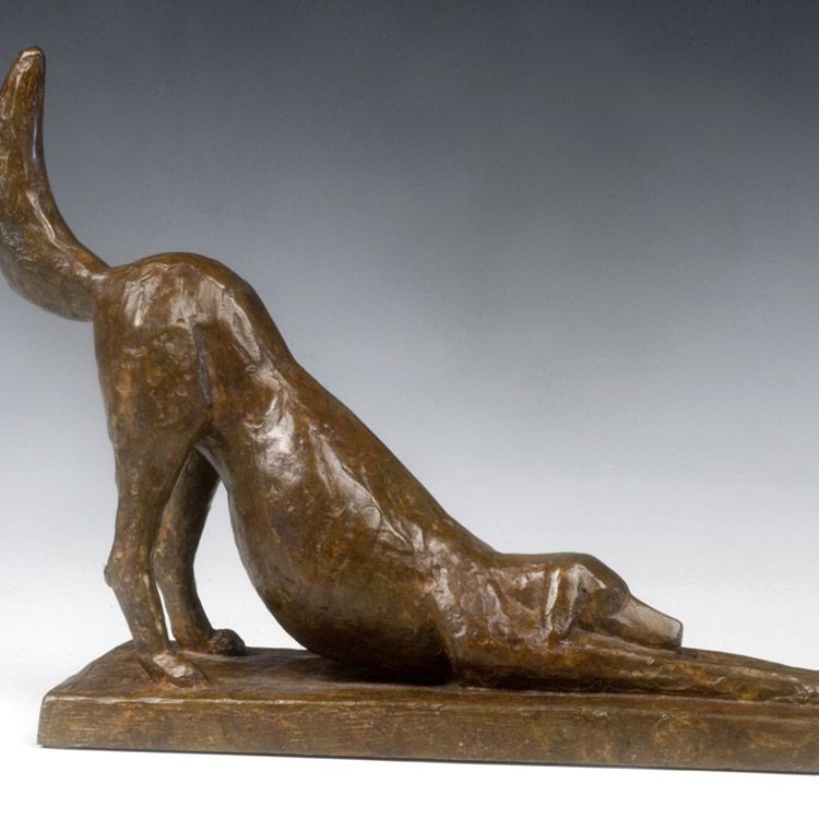 yoga dog figurine