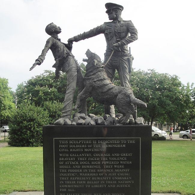 kelly ingram park statue