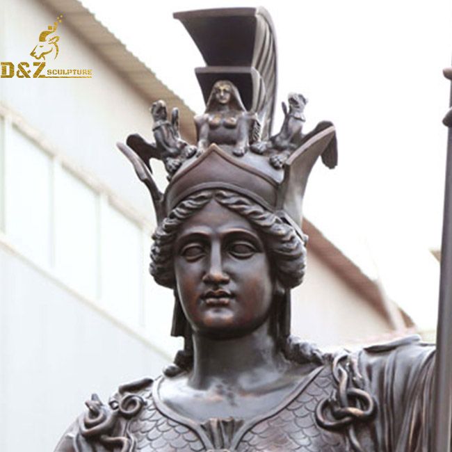 athena statue face