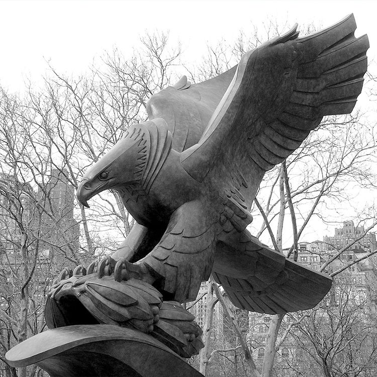 large exhart landing american eagle statue