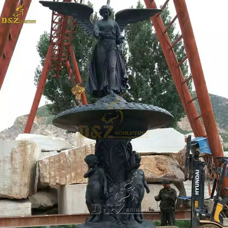 large angel water fountain