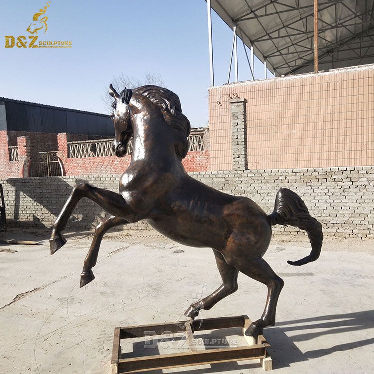 bronze arabian horse statue