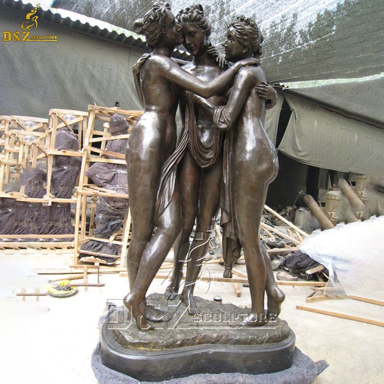 three graces garden statue