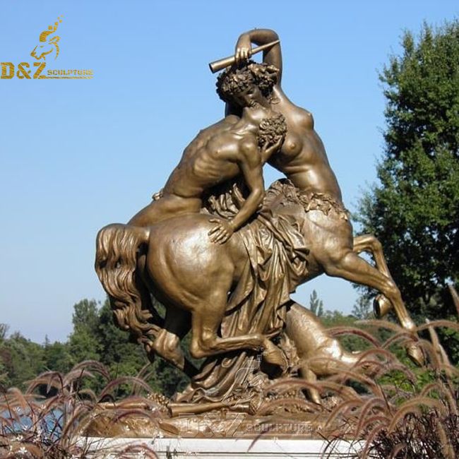 female centaur statue Centauresse et faune for sale