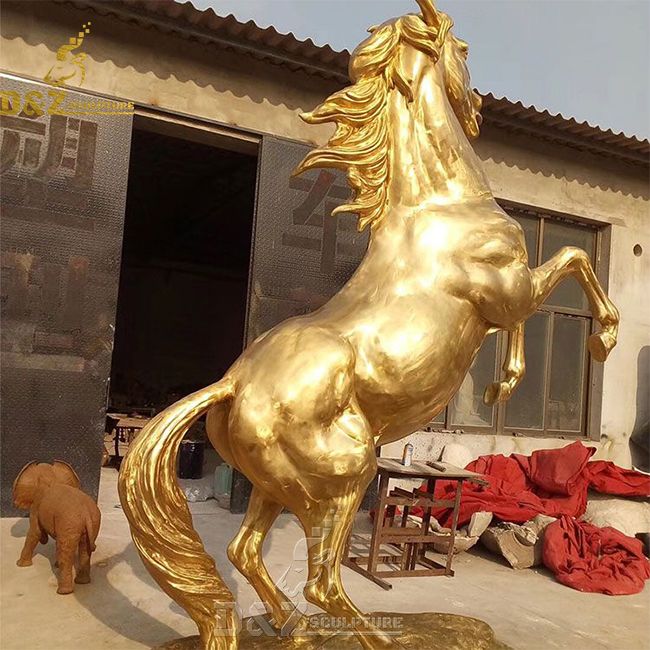 large brass horse figurine