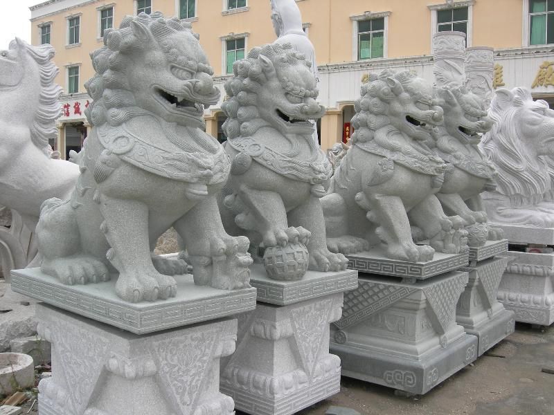 stone foo dog statue