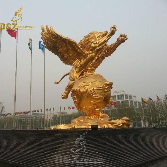 winged lion statue for sale