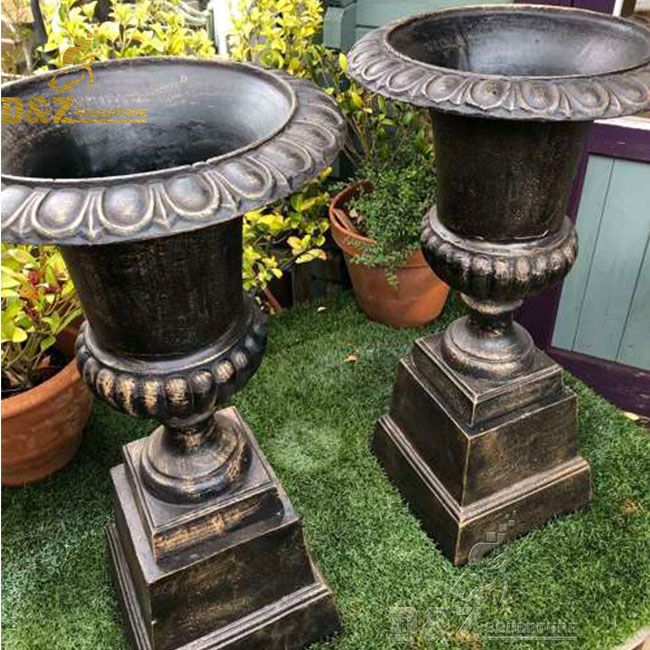 antique cast iron urn planter