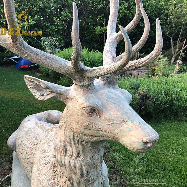 life size bronze stag statue