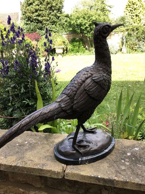 pheasant garden sculpture