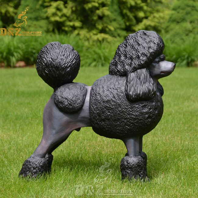 large poodle outdoor statue
