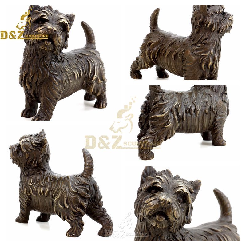 life size yorkshire terrier statues