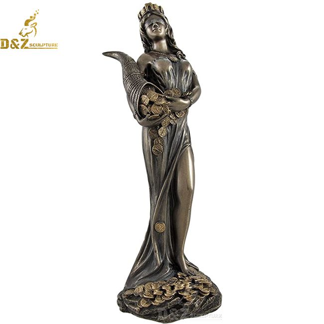 fortuna (tyche) roman goddess of luck statue