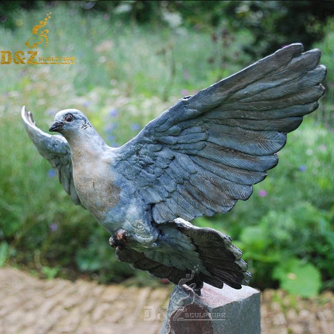 peaceful dove garden statue