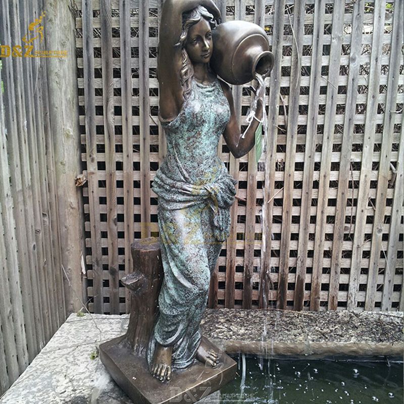 woman with water jug statue