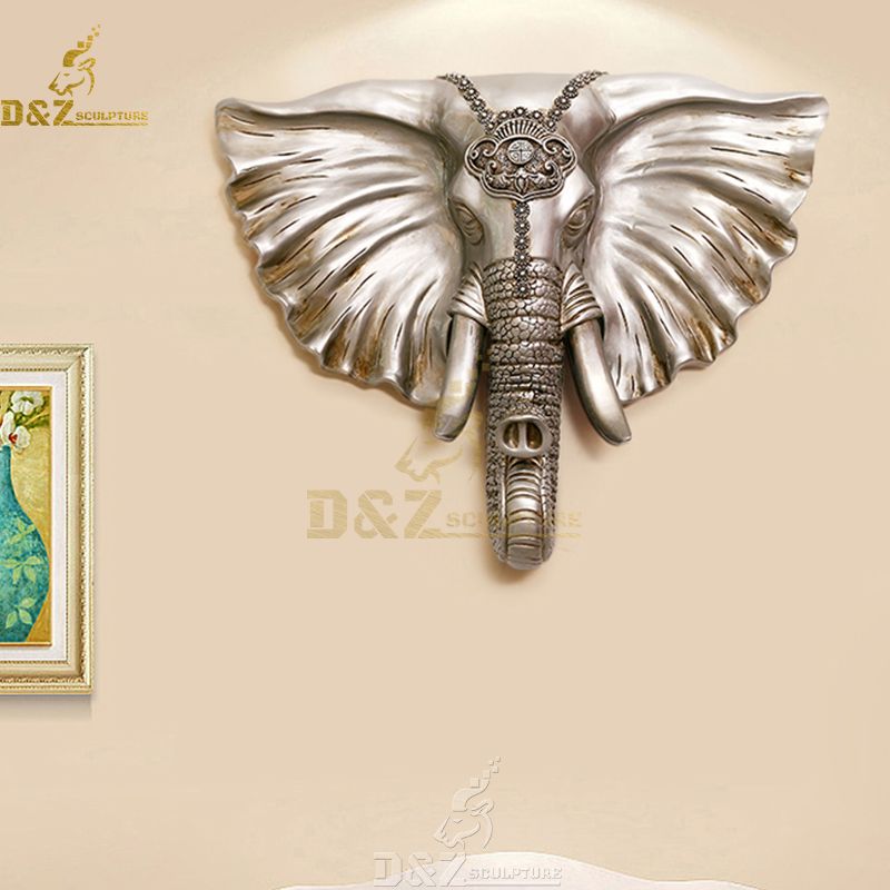 metallic elephant wall art