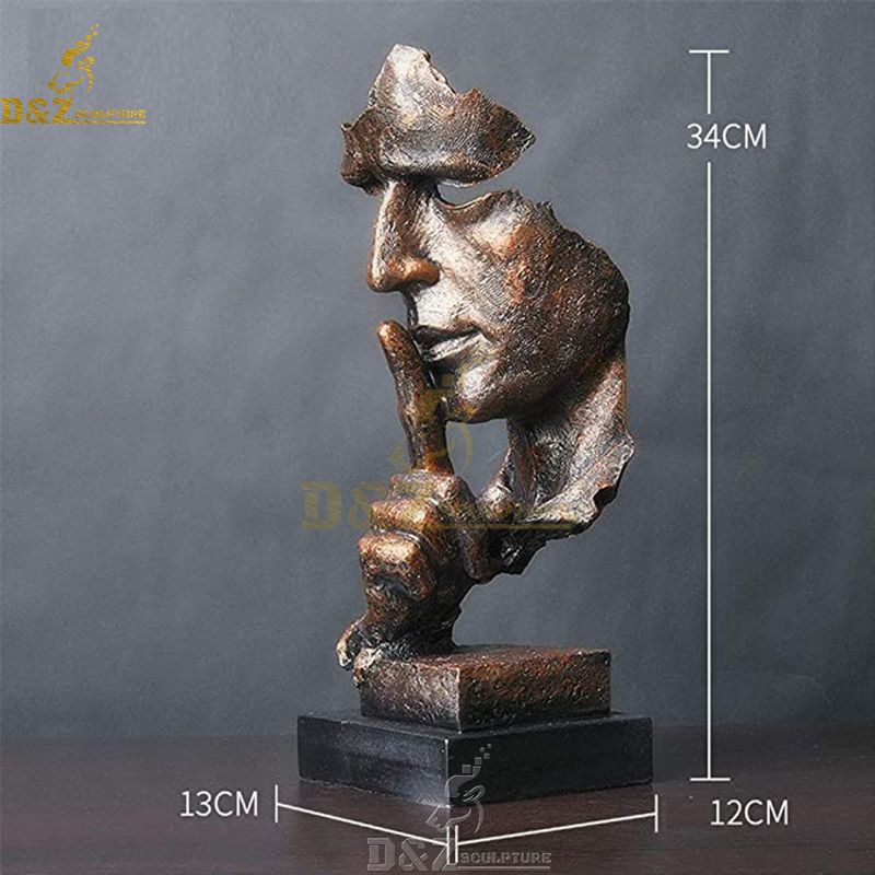 Keep silent man statue