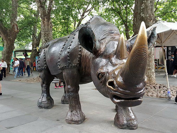 rhino statue for sale