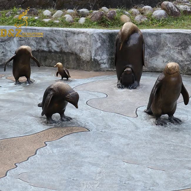 Outdoor penguin garden statues for sale