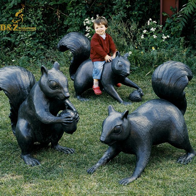 giant squirrel statues