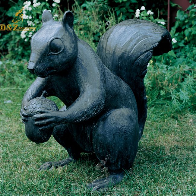 outdoor squirrel statue