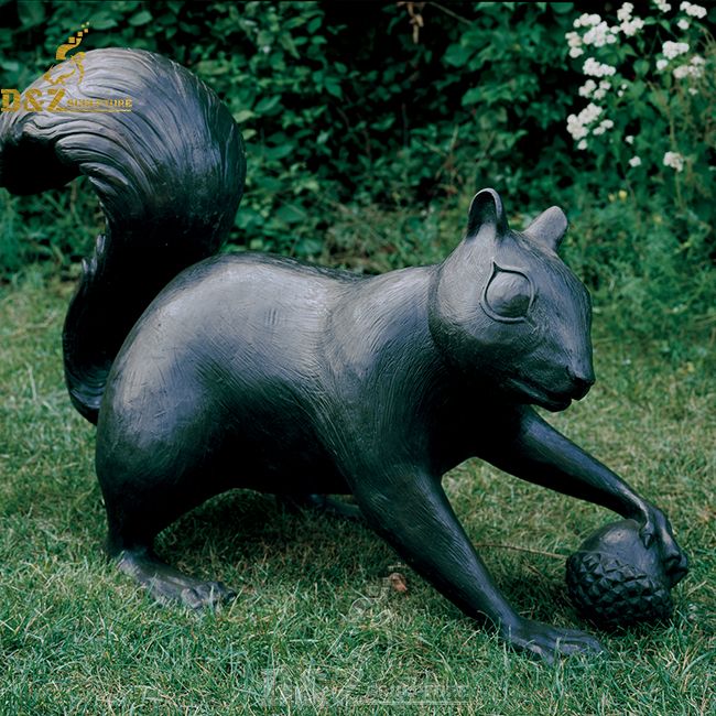 outdoor giant squirrel garden statues