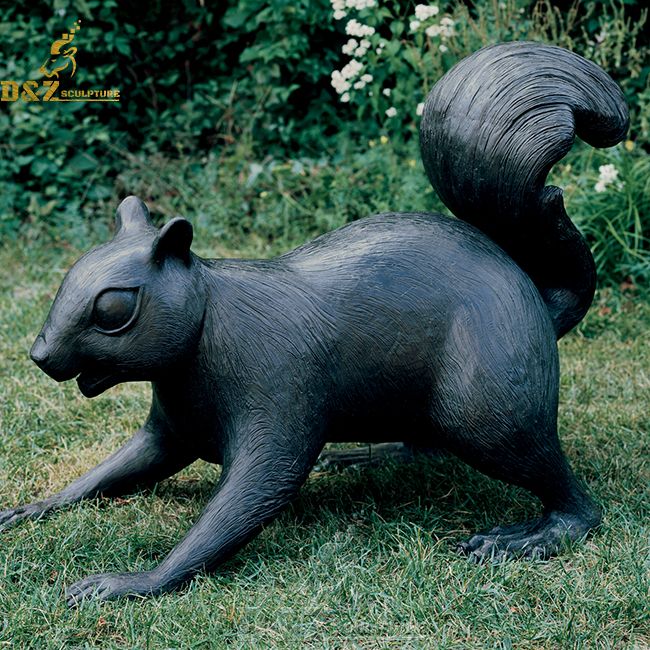 Bronze Squirrel Statue