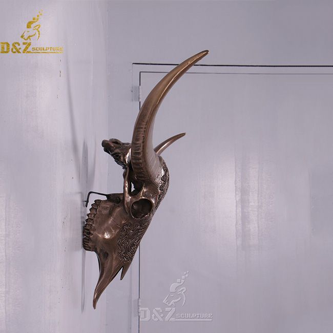 large cow skull wall decor