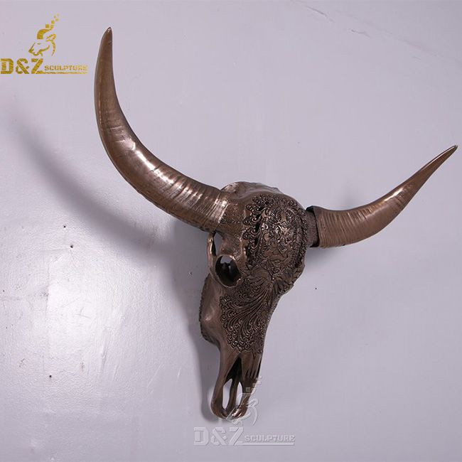 cow skull with horns