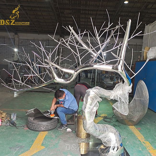 metal tree sculpture free standing