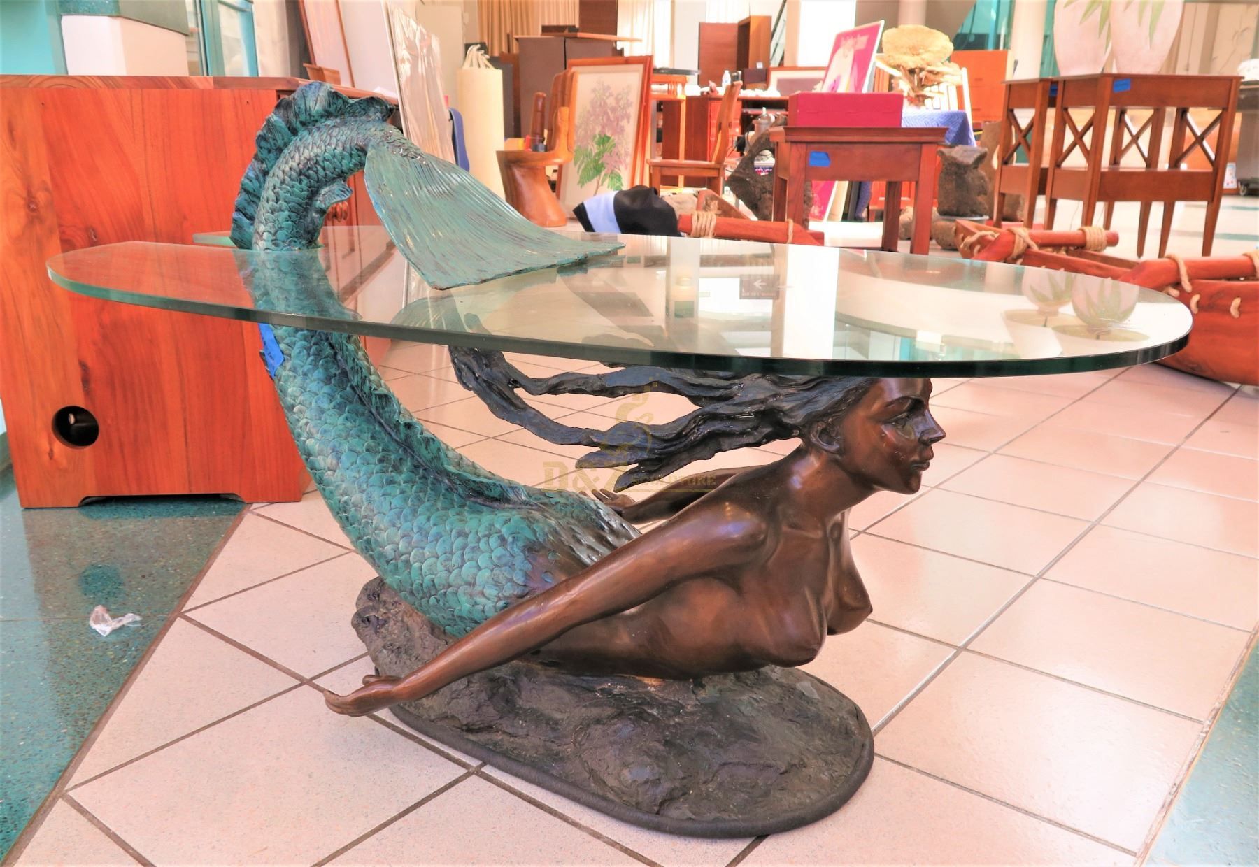 mermaid end table