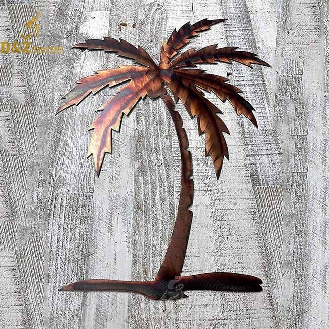 metal palm tree wall art