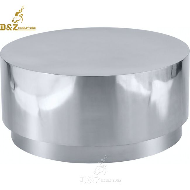 outdoor metal drum coffee table