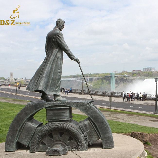 bronze nikola tesla statue