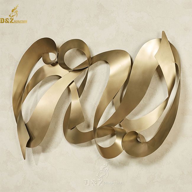 metal ribbon wall art