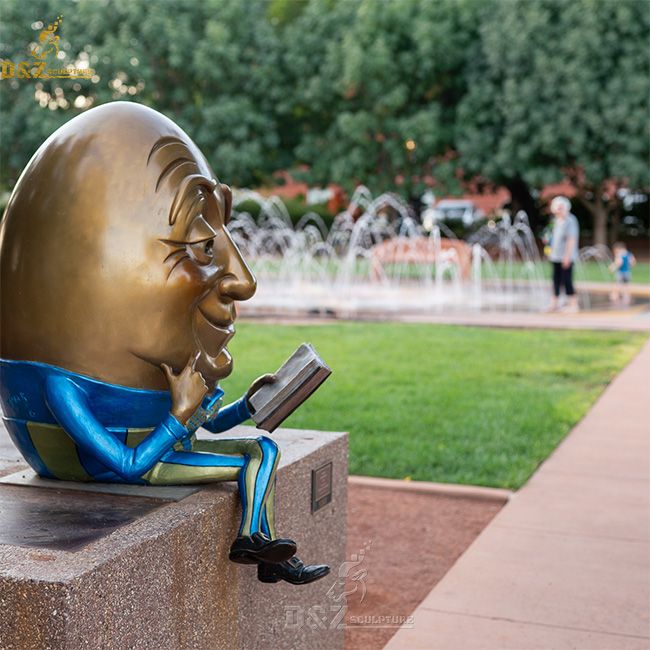 humpty dumpty bronze sculpture