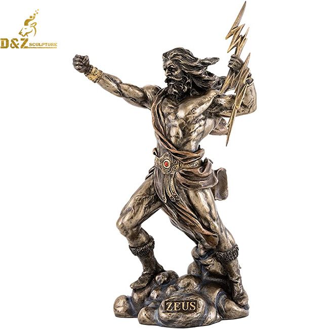 zeus fighting statue