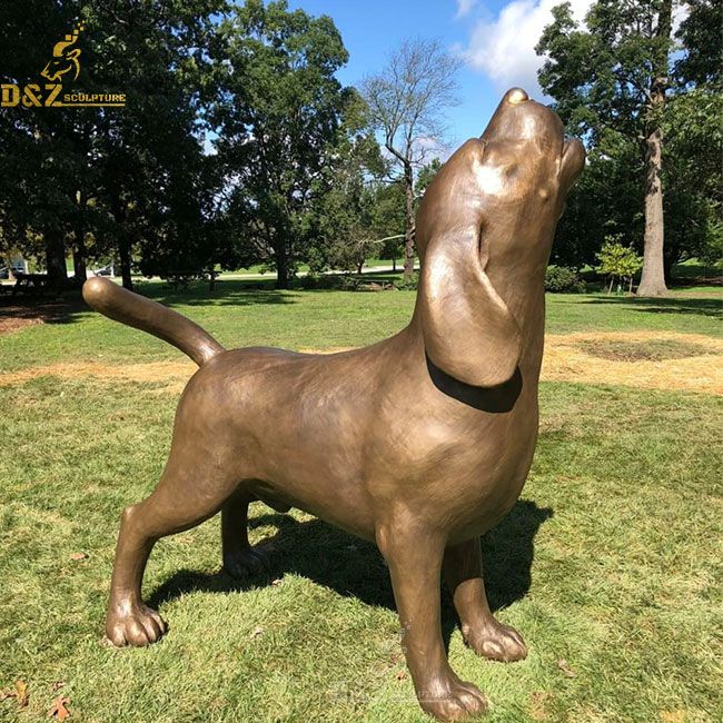 beagle garden statue