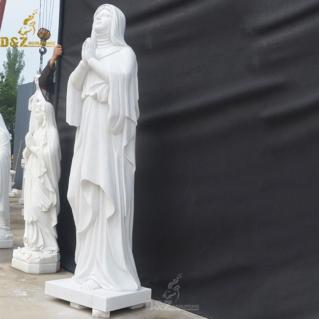 marble virgin mary statue