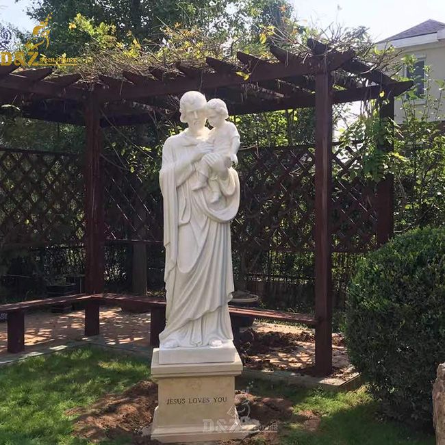 saint joseph holding baby jesus
