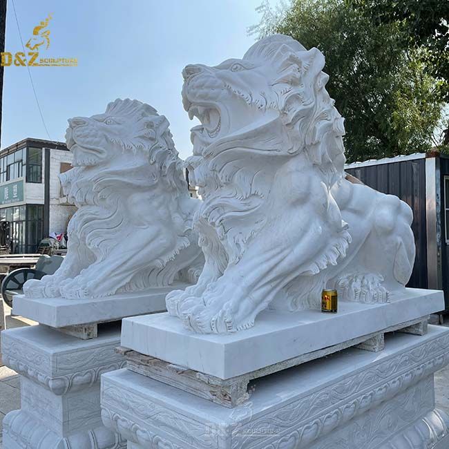 sitting lion statue