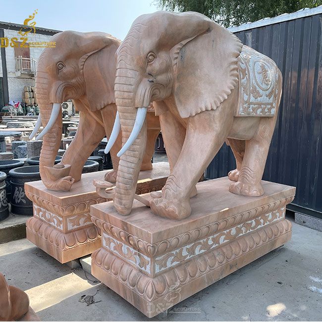 stone elephant garden statue