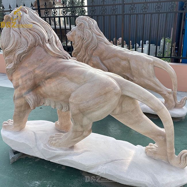 life size lion statue